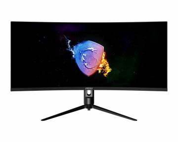 Монитор MSI Optix MAG342CQRV, 34", VA, 100Hz, 1ms, UWQHD 3440x1440, 21:9, Curve 1500R, AG, Mystic Light, Night Vision, Anti-Flicker, Adaptive-Sync, 250 cd/m2, Contrast 3000:1, DCR 100M:1, 2x HDMI, DP 1.2, Height Adj., Tilt, Swivel, Pivot, Frameless, VESA