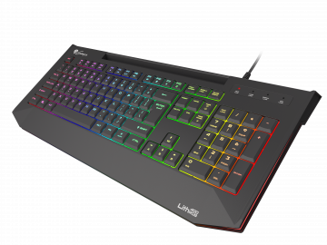 Клавиатура Genesis Gaming Keyboard Lith 400 RGB US Layout RGB Backlight X-Scissor Slim