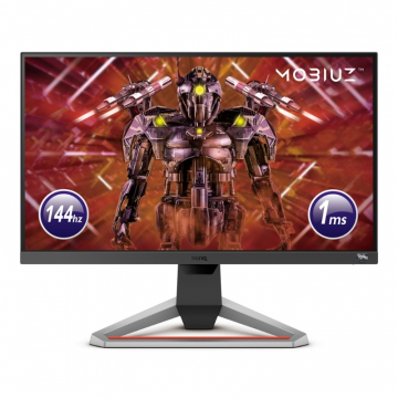 Монитор BenQ MOBIUZ EX2510, 24.5", IPS, HDRi, 144Hz, 1ms, 1920x1080 FHD, FreeSync Premium, 99% sRGB, HDR10, B.I.+, Light Tuner, Black eQualizer, Color Vibrance, Quick OSD, Eye-Care, treVolo Speakers 2.5Wx2, 1000:1, 400 cd/m2, 2x HDMI v2.0, DP, Height Adj.