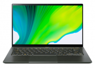 Лаптоп Acer Swift 5 Pro, SF514-55GT-79GL, Intel Core i7-1165G7 (up to 4.4GHz, 8MB), 14.0" IPS FHD (1920x1080) Touch AG Antibacterial, HD Cam, 16GB DDR4, 1TB Intel PCIe SSD, MX350 2GB DDR5, (WiFiAX), BT, FPR, Backlit KBD, Win 10 PRO, Manager Green