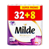 Тоалетна хартия Milde 32+8 бр.