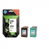Консуматив HP 338/343 Combo-pack Inkjet Print Cartridges