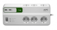 Филтър APC Essential SurgeArrest 6 outlets with 5V, 2.4A 2 port USB charger, 230V Germany
