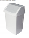 Кош за отпадъци клик, 15 литра, бял
